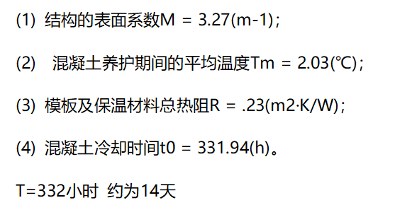 1,本工程冬季施工期间的混凝土采用商品混凝土,蓄热法养护,需要进行热